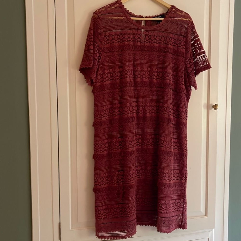 02SKY dress- Anthropologie- wore once! Exc.condition-xl- persimmon color.